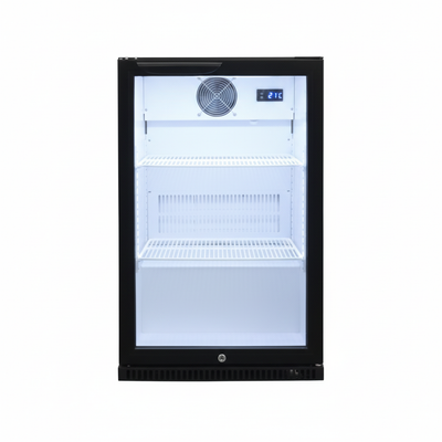 Glass Door Display Fridge Front View