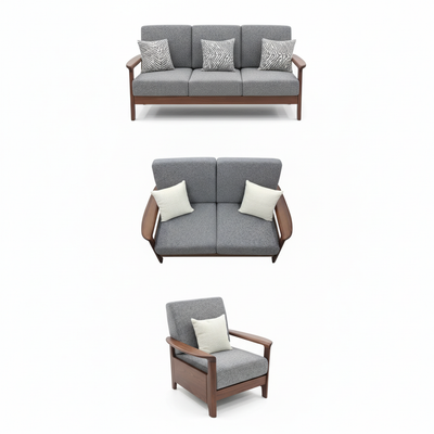 Gray furniture collection vertical arrangement