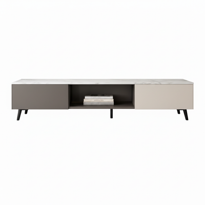 Grey Marble TV Unit – Front