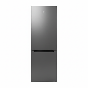 Grey refrigerator straight front