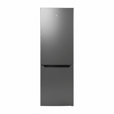 Grey refrigerator straight front