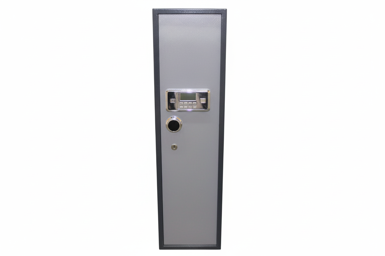 Grey Safe With Screen with enhanced lighting