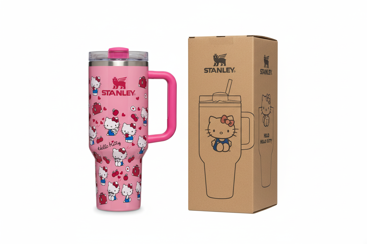 Hello Kitty Stanley Tumbler with Original Box