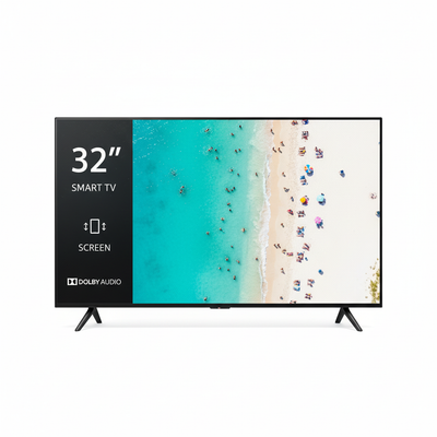 High-resolution 32" Smart TV with specs