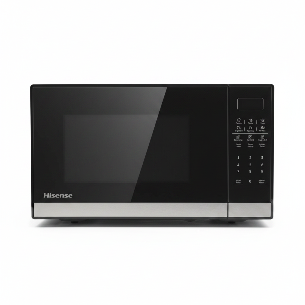 Hisense Black Mirror Microwave - Top Down