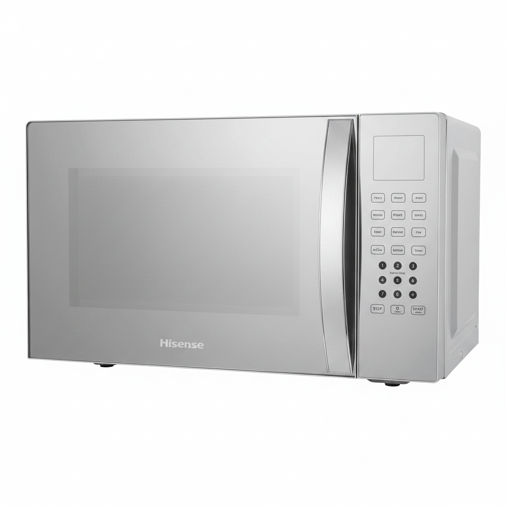 Hisense Mirror Microwave - Front 3/4 View