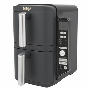 Ninja Dual Stack Air Fryer side control panel with LED display and function buttons