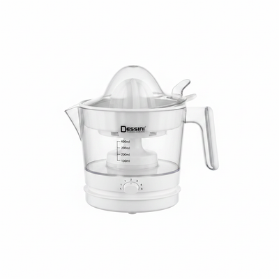 Dessini Electric Citrus Juicer front view studio white background