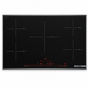 Square studio image of the Bosch PIV975DC1E 90cm built-in electric hob on a white background