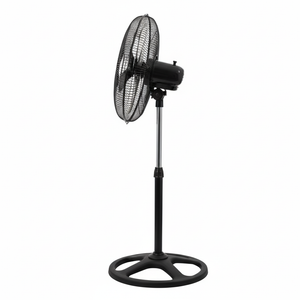 BYMART 18 inch GOLDY Stand Fan - Left side profile view showing full height