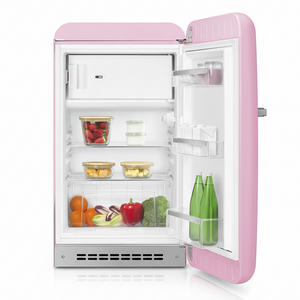 Smeg FAB10HRPK3 Pink Bar Fridge - Front View