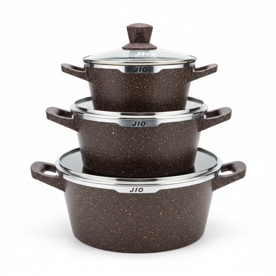 JIO Granit Brown Cookware - Hero Stacked