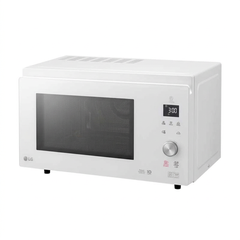 LG microwave elevated front-right view