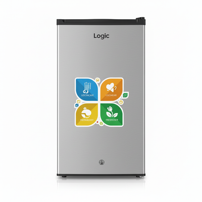 Logic Bar Fridge – Silver
