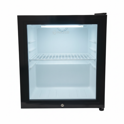 Mini bar fridge straight front