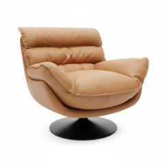 Oversized Tiered Swivel Chair Front View