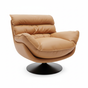 Oversized Tiered Swivel Chair Front View