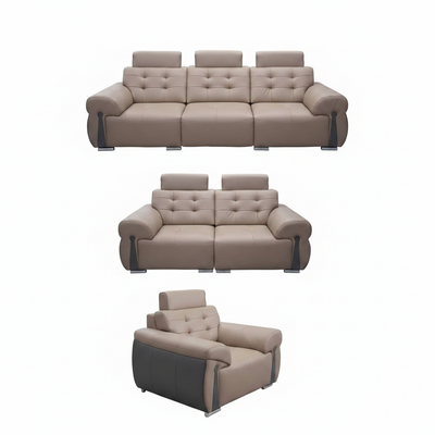 Premium Leather Sofa Set – 3+2+1 on White