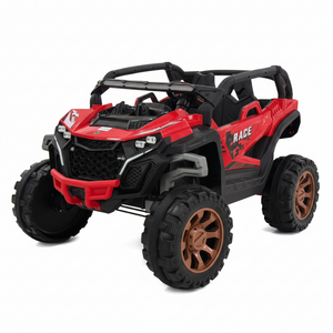 Kids Electric Ride-On Race Buggy XXL - Red & Black Two-Seater
