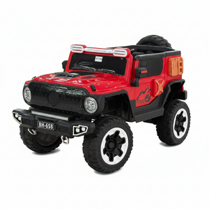 Kids Electric Ride-On Jeep 4x4 Off-Road Adventure - Red BH-658