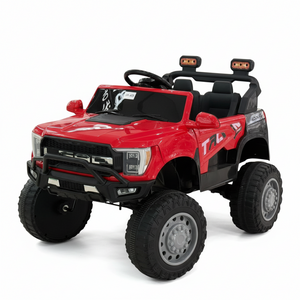 Kids Electric Ride-On Truck TRX Monster 4x4 - Red Two-Seater