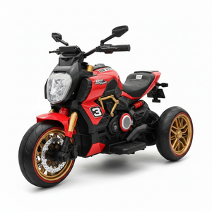 Red Naked Sport Motorcycle - Facing Left