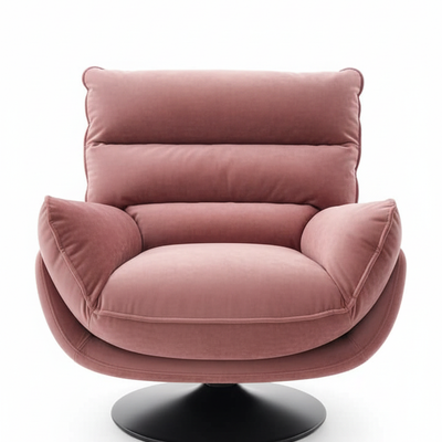 Red Swivel Chair - Front View