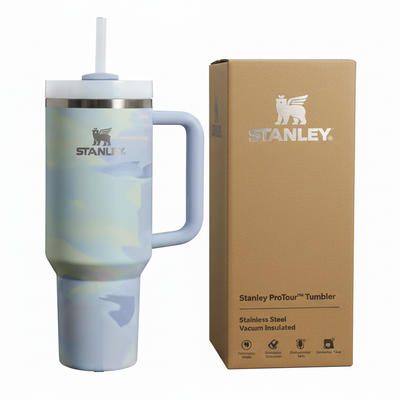 Stanley Light Blue Tumbler with Clean Box