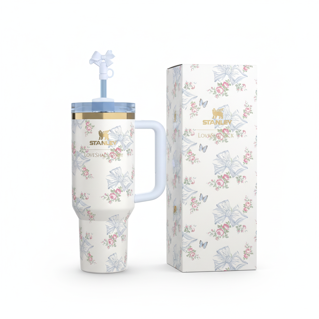 Stanley Loveshack floral tumbler with packaging