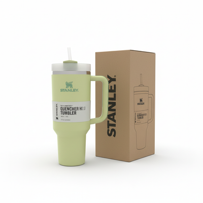 Stanley Quencher H2.0 FlowState Tumbler 1.18L Citron Green with Box