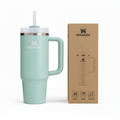 Stanley Quencher Mint Green Tumbler with Original Box