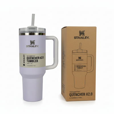 Stanley Quencher Wisteria Lavender Tumbler with Original Box