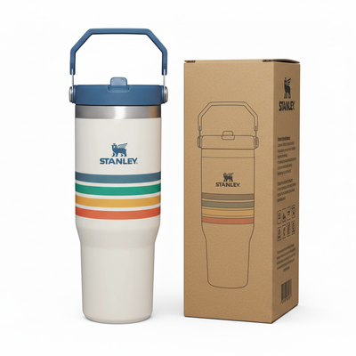 Stanley Retro Stripe Tumbler with Original Box