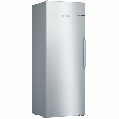Three-quarter angle view of the Bosch upright fridge