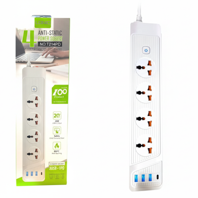 Upscaled Tesawq 3 Cord Power Socket T213PD Image