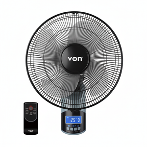 Von Wall Mount Fan Horizontal View